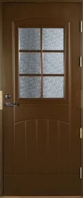 Входная дверь, ST2000L/RR32/LC200 Kaskipuu Oy (Финляндия) коричневая со стеклом